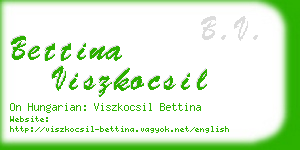 bettina viszkocsil business card